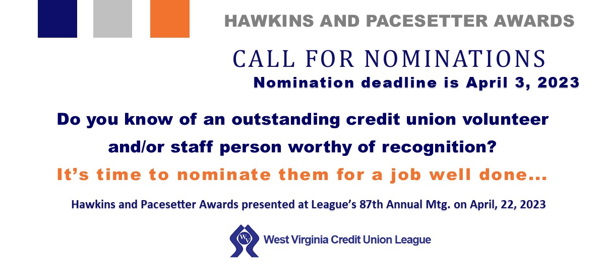Hawkins and Pacesetter Call For Nominations - Deadline April 3, 2023
